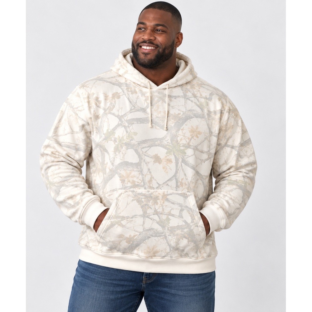 Altar'd State AS Revival Women's 3XL Down to Earth Camo Hoodie Ivory Oversized